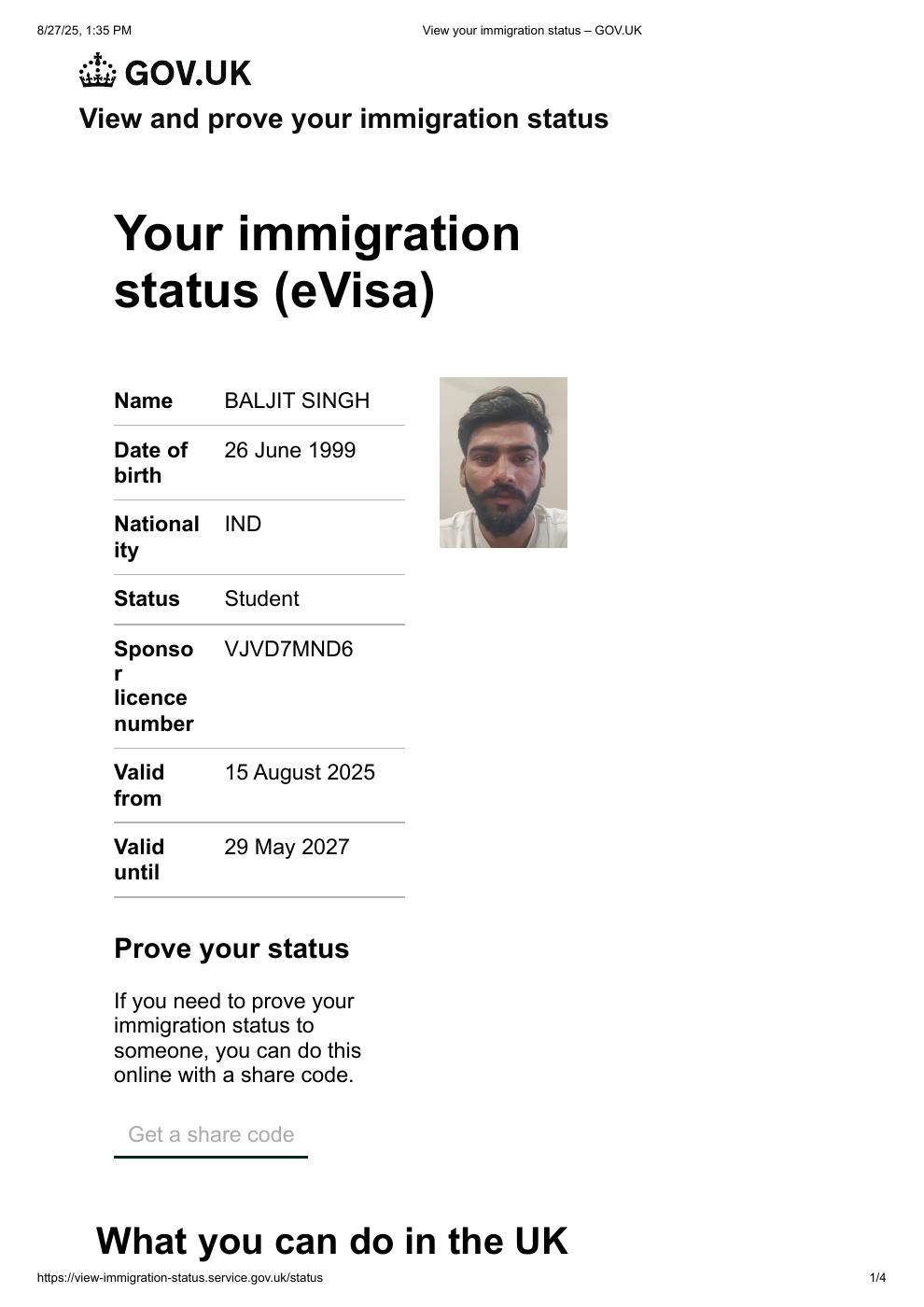 BB Immigration Hub Baljit Singh visa file - gallery item 33